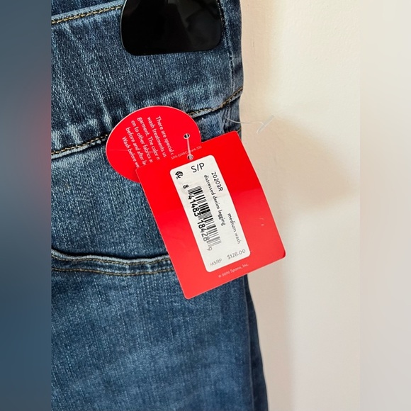 NWT SPANX Distressed Ankle Skinny Raw Hem Legging Jeans 20203R Size Small - Picture 7 of 11